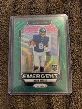 2024 Panini Prizm - Emergent Malik Nabers #6 Green Prizm (RC)