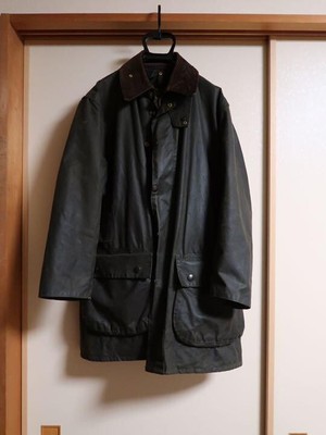 Barbour NORTHUMBRIA Oiled Blouson Jacket sage green 90s | eBay