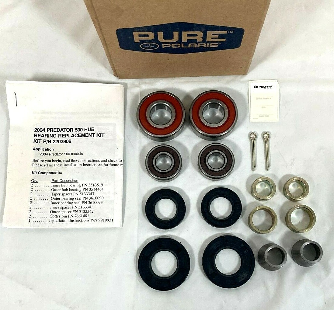 Genuine Polaris 04-07 Predator 500 OEM Front Hub Bearing Replace 