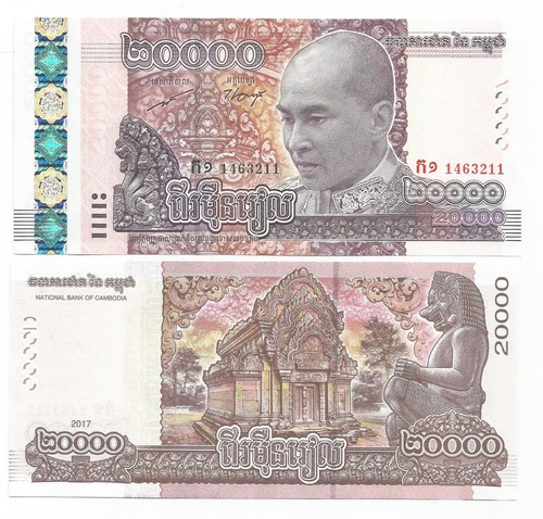 KAMBODSCHA CAMBODIA 20000 20 000 RIELS 2017 UNC P 70 EBay