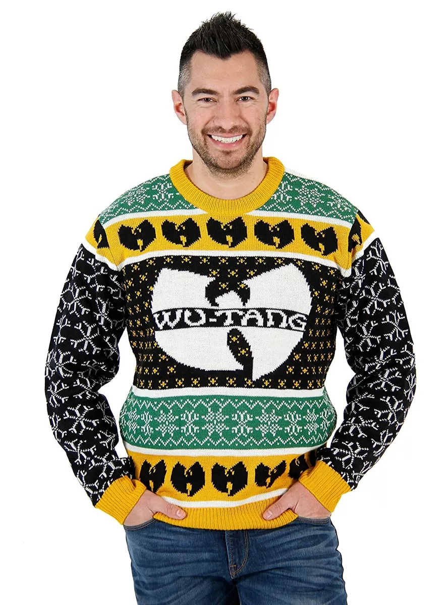 Adult Unisex Wu Tang Wutang Logo Funny Holiday Ugly Sweater Xmas Party  Pullover | eBay