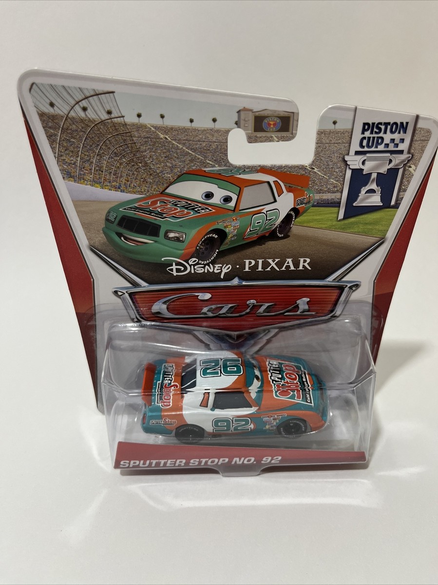 NEW DISNEY PIXARCARS/PISTON CUP No 92 SPUTTER STOP DIECAST VEHICLE