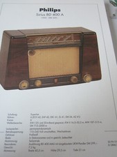 Radio-Fernseharchiv Schaltplan 94 Philips Sirius BD 400A, 1950