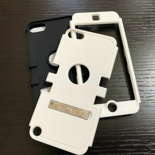 iPod Touch 5th & 6th Gen -Hard & Soft Silicone Hybrid High Impact Kickstand Case - Picture 20 of 28