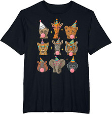 Zoo Animals Wildlife Jungle Birthday Party Kids Cute T-Shirt