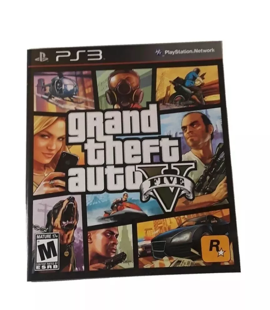 PS3 - Jogo GTA V - Grand theft Auto do Vídeo Game Playstation 3 - PS3