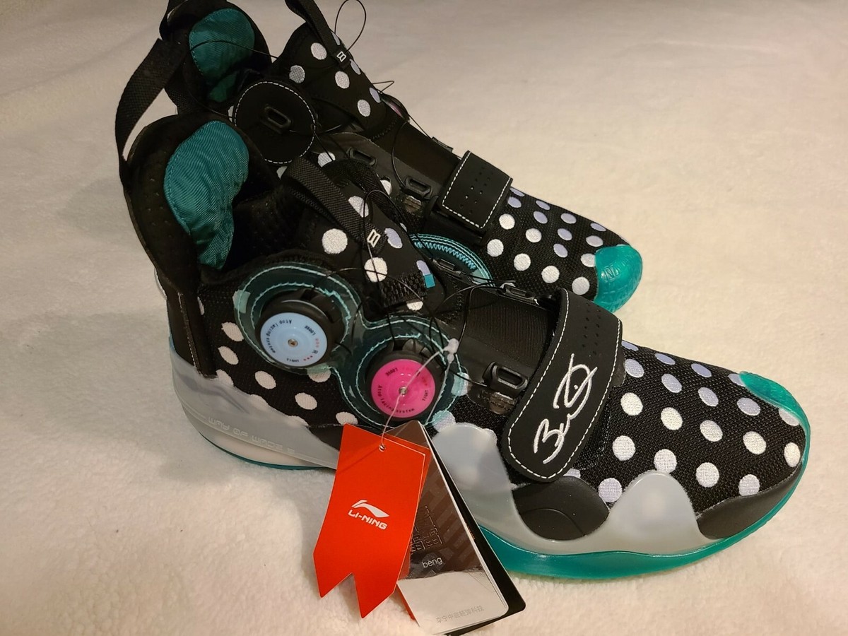 Li Ning Way of Wade WoW 8 Infinity Polka Dot BOA Dwayne DS NEW NIB 