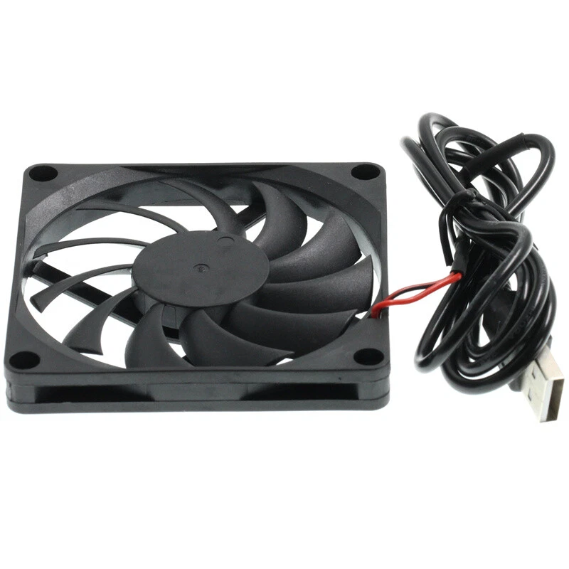 8010 Cooling Fan Mini Silent Brushless Fans DC 5V USB Plugs 80x80x10mm - Image 3 of 4