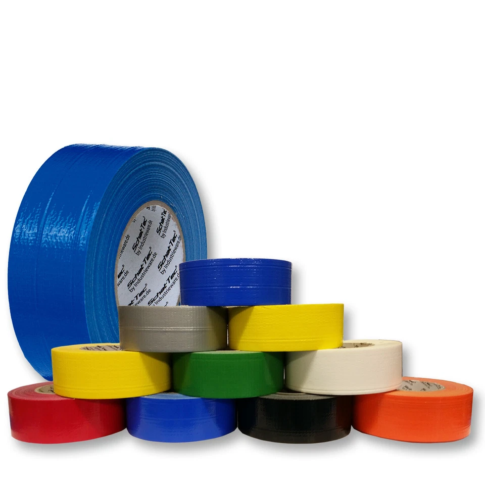 SCHATTEC Panzerband Gewebeband Gafferband Steinband Klebeband Tape (0,24 EUR/m)