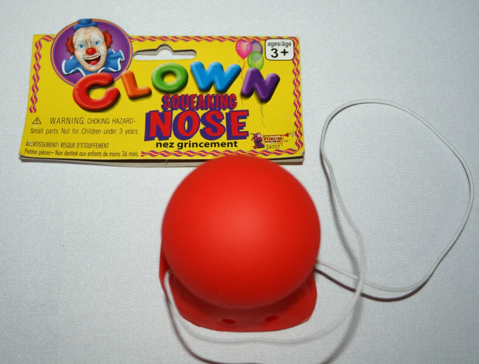  Скрипящий клоун нос смешной красный костюм аксессуар цирковой парад реквизит гудок кляп - Изображение 4 из 4