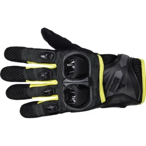 Ixs Montevideo-Air S Tour LT Motorcycle Glove Black Grey Yellow
