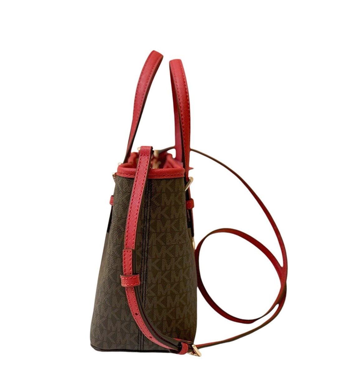 Michael Kors Jet Set Travel Women's Tote - Brown/ Flame, Size: XS