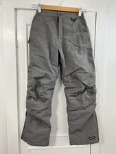 Lands End Kid's Snowpants Size 10 Slim Gray Boy Girl Grow Along Pockets