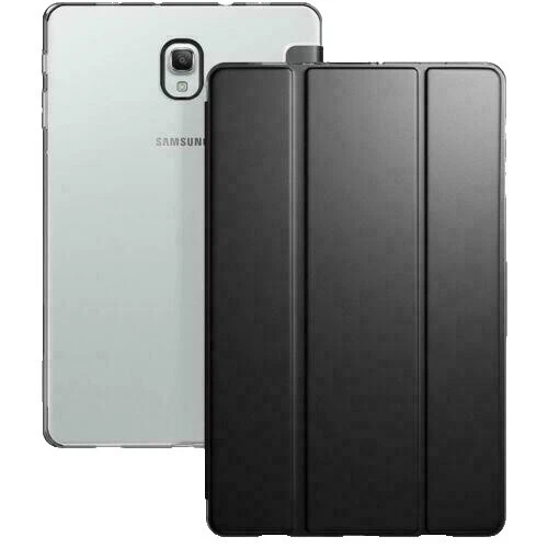 Lector de libros electrónicos y Tablet Negro Poetic Estuches, Fundas y teclado Folios Para Samsung Galaxy Tab A