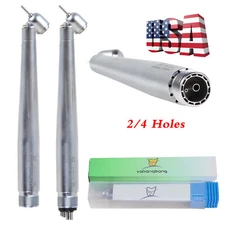 Dental LED /No LED 45° Degree Surgical Turbine Handpiece Push 2/4Hole fit NSK SA