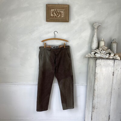 Brown Work Pants 1920s Pants French Workwear Work Wear Pants Brown Work Pants 1920s Pants French Workwear Work Wear Pants
