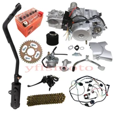 125cc Engine Motor 3+1 Reverse for Go Kart Buggy Taotao Razor 4 Wheeler Coolster