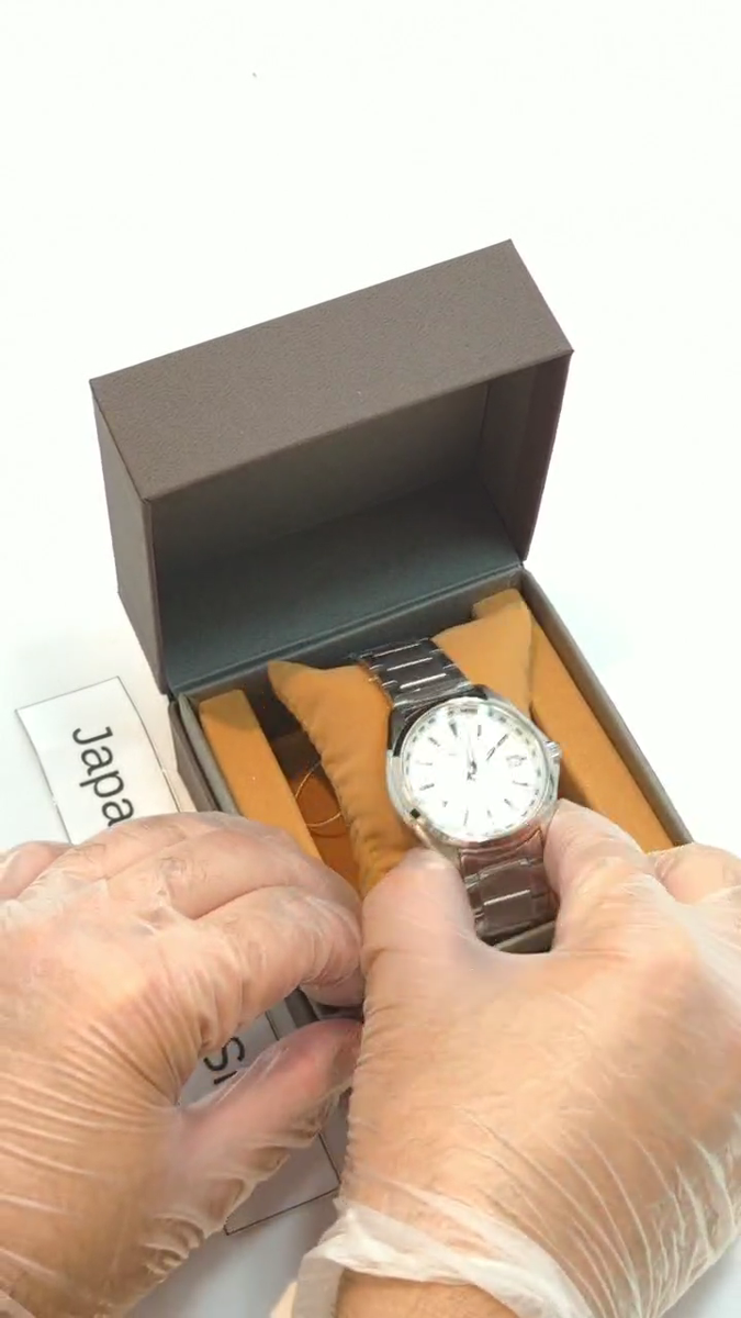 「美品」SEIKO sbtm287 SEIKO SELECTION SBTM287 White Silver Titanium Solar Men's