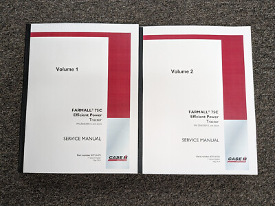 Case IH Farmall 75C Efficient Power Tractor Service Repair Manual PN 47711472