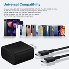 45W Super Fast Wall Charger 6FT Type USB-C Cable For Samsung Galaxy S22 S23 S24