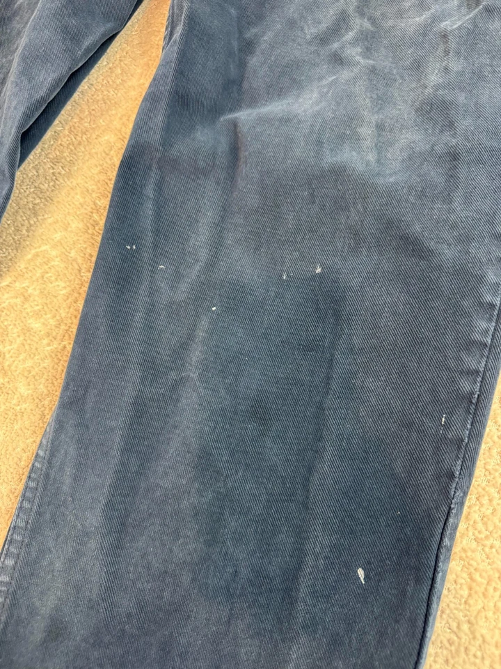 Vintage 90's Silver Tab Mens Baggy Fit Cotton Denim Jeans Dark Blue 36x33* - Image 4 of 4