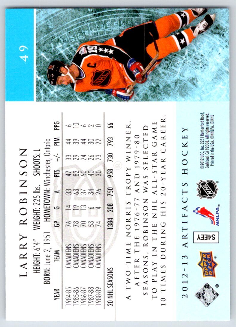 2012-13 Upper Deck Artifacts NHL Hockey Cards - U-Pick From List - Picture 99 of 201