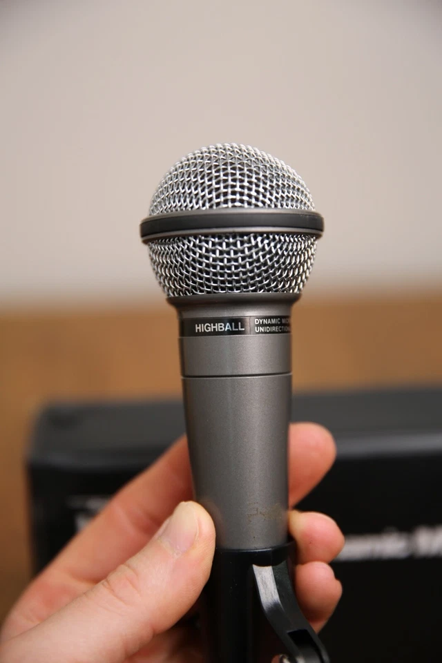 Vintage Realistic Highball Dynamic Microphone Recording Mic w/ Box Case WORKS - Image 2 of 4