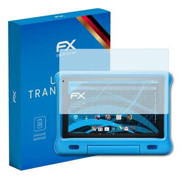 atFoliX 2x Schutzfolie für Amazon Fire HD 10 Kids Edition 2019 klar