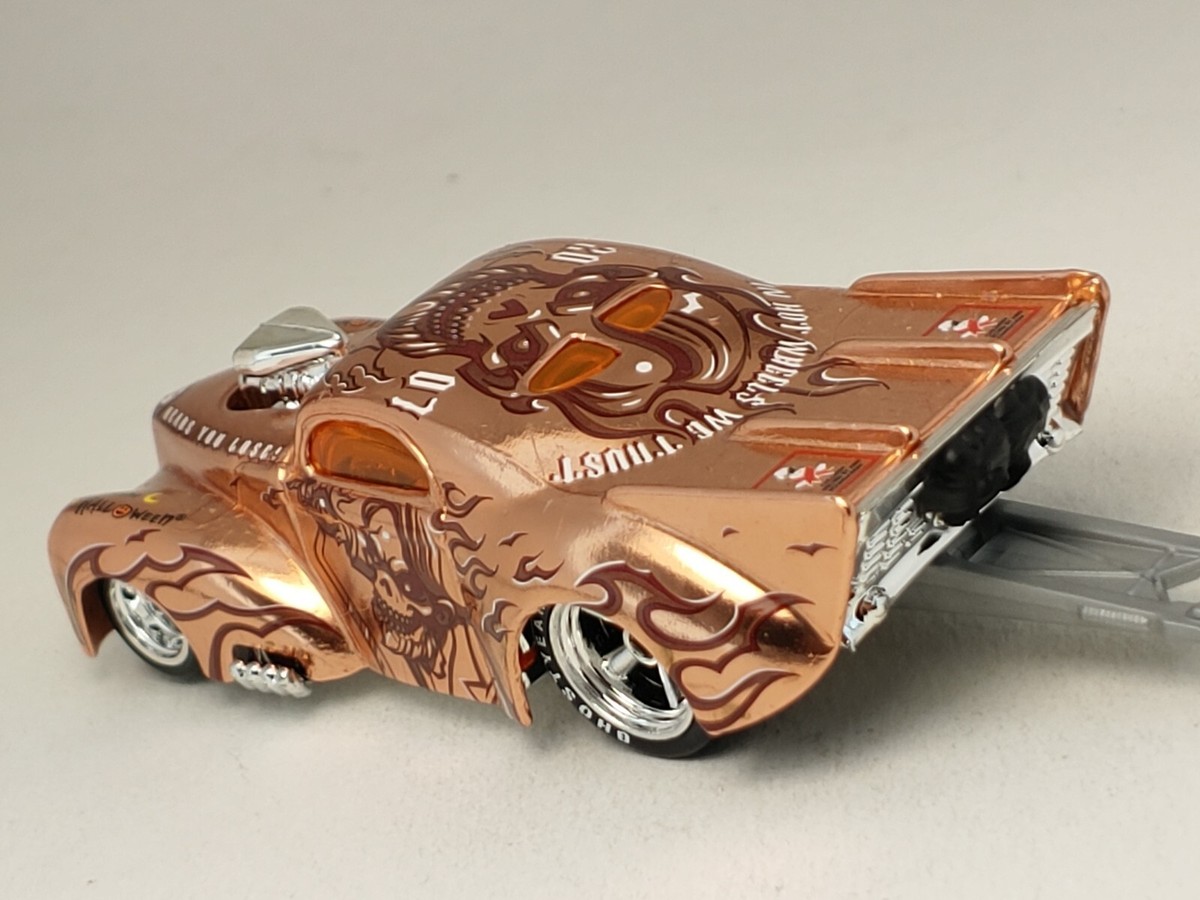 RARE 2007 Hot Wheels Dream Halloween CAAF 1941 Willys Real Riders