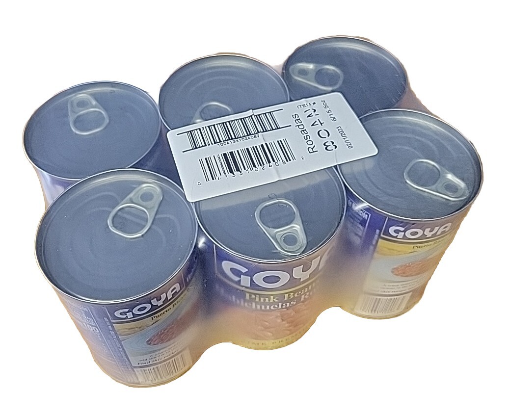 6Pks Goya Pink Beans 15.5 oz Goya Habichuelas Rosadas Free Fast