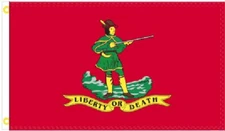3X5 LIBERTY OR DEATH HISTORICAL 1776 RED FLAG BANNER 100D