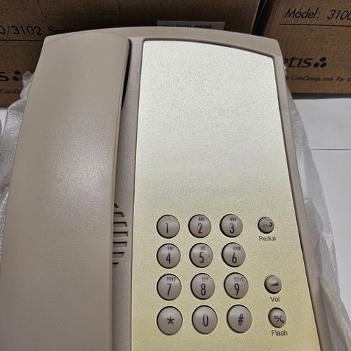 (3) NEW Cetis Black Hotel Phone Model 3100MWB - Picture 4 of 8