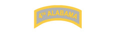 4" us military 4th alabama tab bumper sticker decal usa made