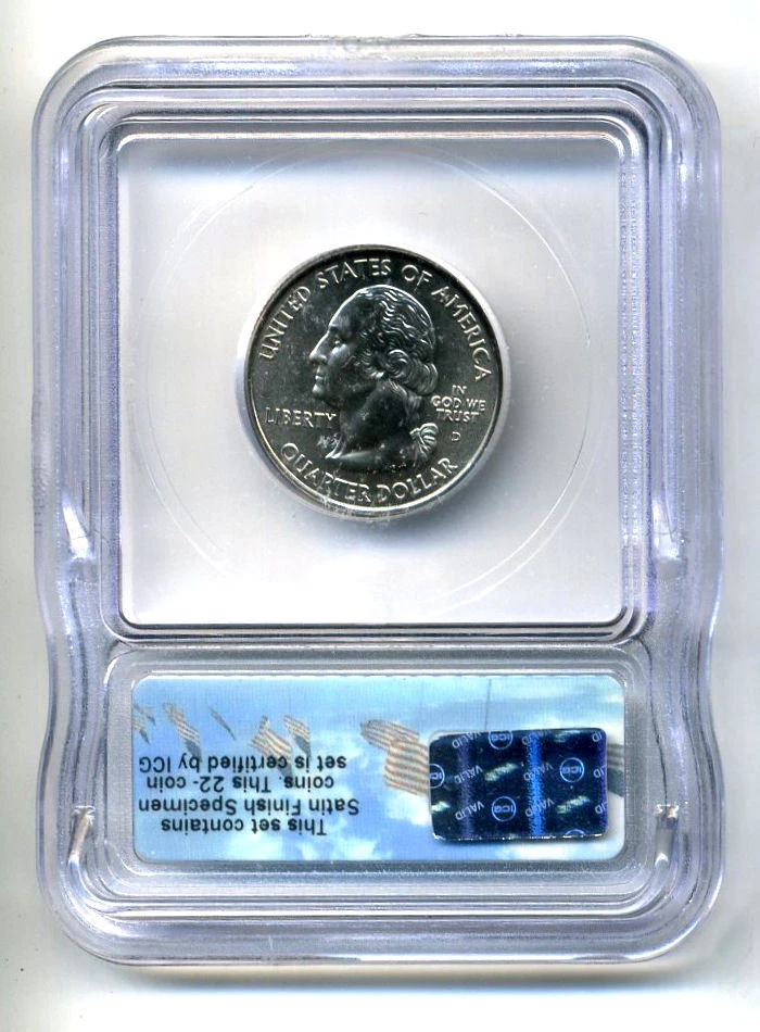 ICG SP69 2005 D OREGON STATE QUARTER UNCIRCULATED  SATIN FINISH COIN#247 - Image 2 of 2