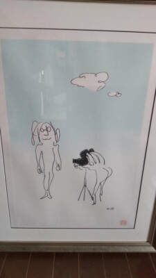 ジョン・レノン 作画 絵画『smaile number five Film』 John Lennon painting smile number five film edition 300