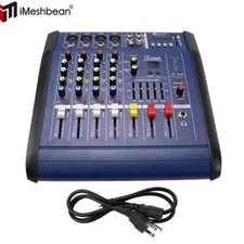 Professional Powered Mixer 4 Channel Power Mixing Amplifier Amp 16DSP USB 800W