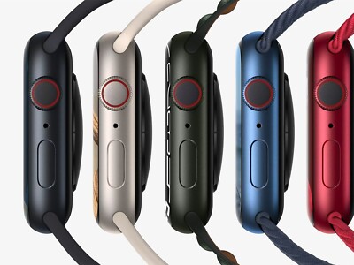 Apple watch series 7 41mm 45mm GPS+Cellular Unlocked Black Blue Red Starlight