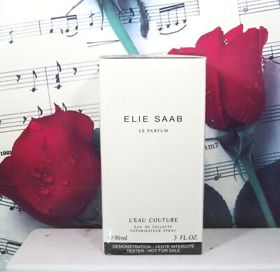 Elie Saab Le Parfum L'Eau Couture EDT Spray 3.0 FL. OZ. Sealed Tester Box.