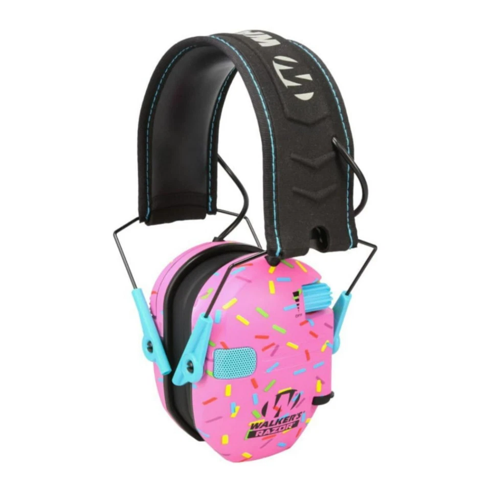 Walker's Razor Orejeras Electrónicas Delgadas Rosa Espolvorea con Estuche de Protección Foto 2 de 4