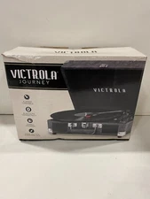 Vintage 3-Speed Bluetooth Portable Suitcase Record Player with Built-in Speak...