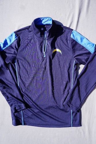 NFL Apparel ¼ Zip Pull Over Lightweight Sweatshirt LA Chargers Kids L 14-16 - Picture 2 of 8