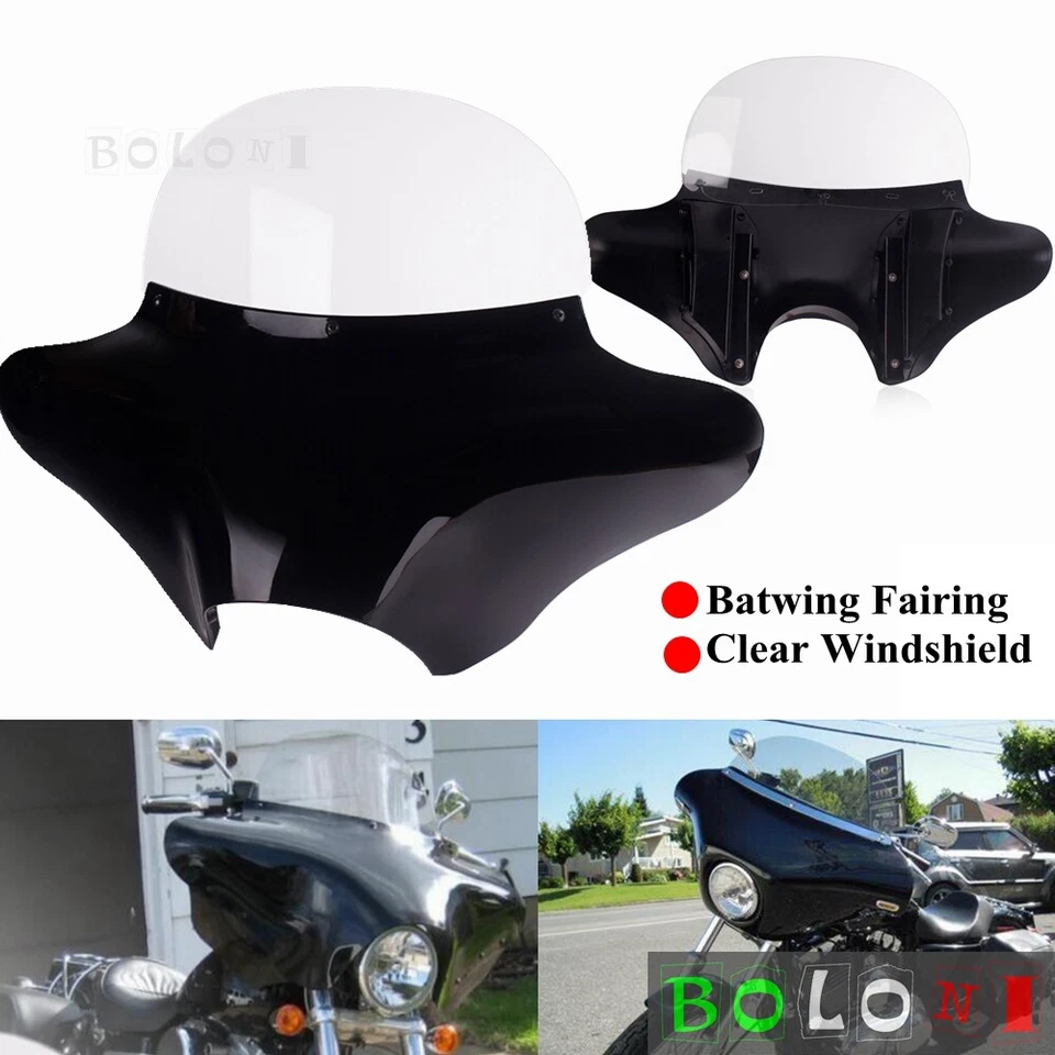 Carenado de murciélago desmontable para Harley Davidson Road King FLHRC FLHR 1994-2021 Foto 3 de 4