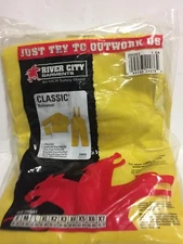 River City Yellow Classic Rainwear  rain suit Size X3 3x  2003X3 3xlarge mcr