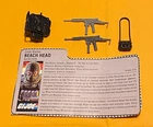 GI G.I. Joe gijoe BEACHHEAD WEAPONS PARTS FILE CARD LOT #2 gun ammo bag FREESHIP