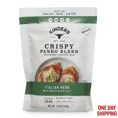 Kinder's Crispy Panko Blend Italian Herb Garlic Sea Salt 13oz