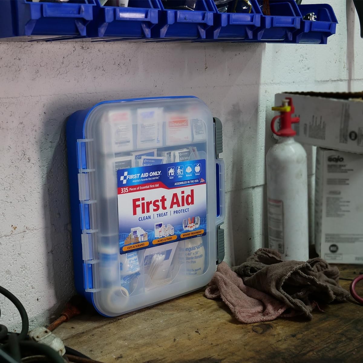 First Aid Only 91247 OSHA-Compliant First Aid Kit, All-Purpose 100-Person Emerge