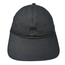 Unbranded Strapback Baseball Hat Black One Size Adjustable Blank Casual