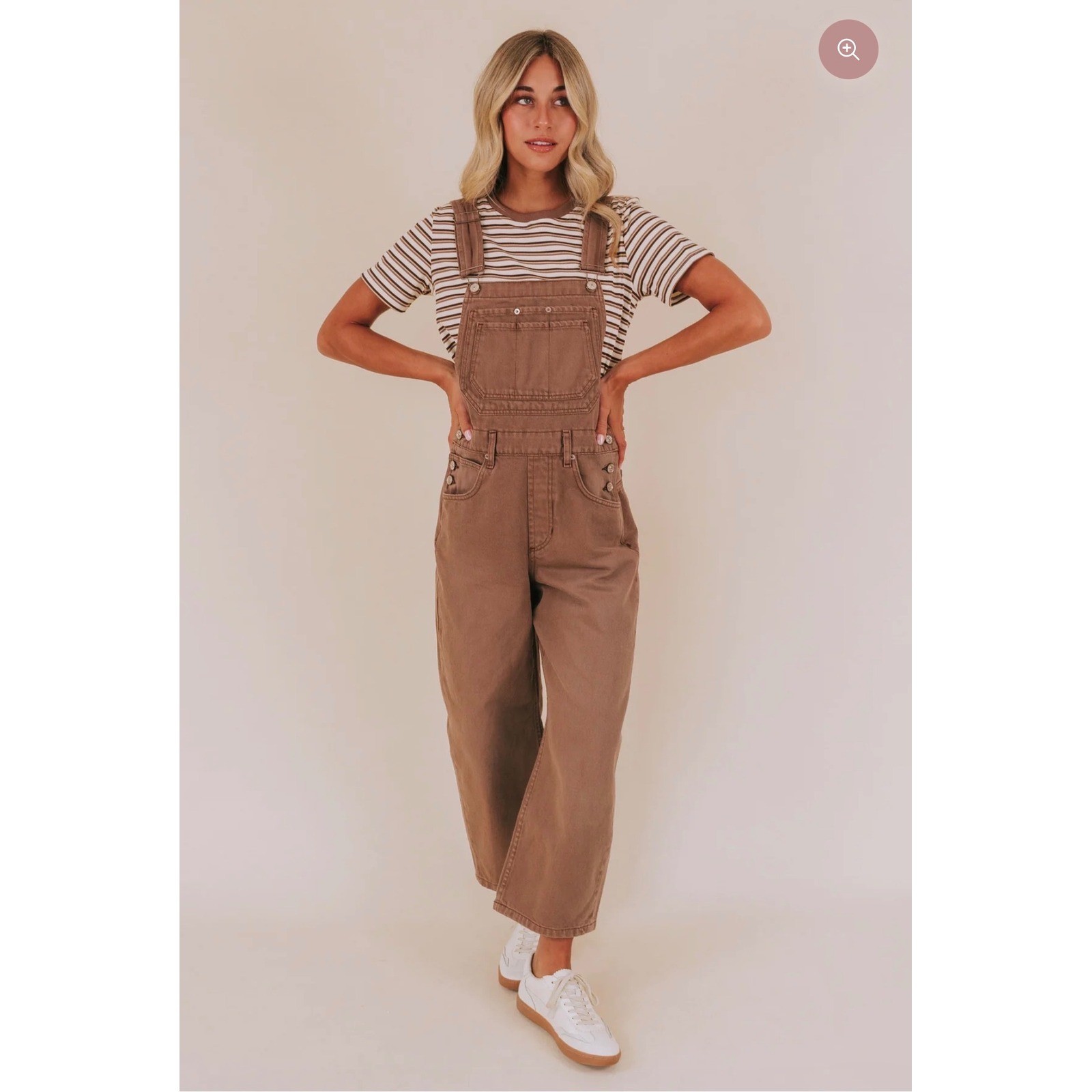 Free People Deep Trance Denim Overalls Brown Sugar Sz 29 Boho Utility
