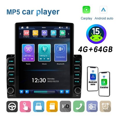 9.7'' Android 15 Car Stereo Radio GPS Double 2 Din WiFi Apple CarPlay Auto Player