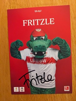 Fritzle VfB Stuttgart signierte Maskottchenkarte Autogrammkarte 25/26 2025/26